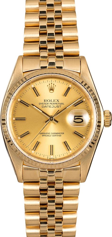 rolex datejust vollgold 18k|rolex datejust 18k gold price.